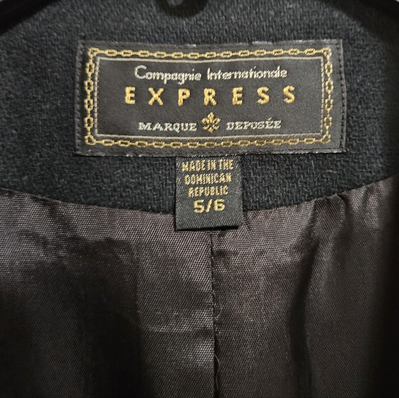 Express Compaigne Internationale Wool Jacket Size 5/6 - Picture 3 of 4